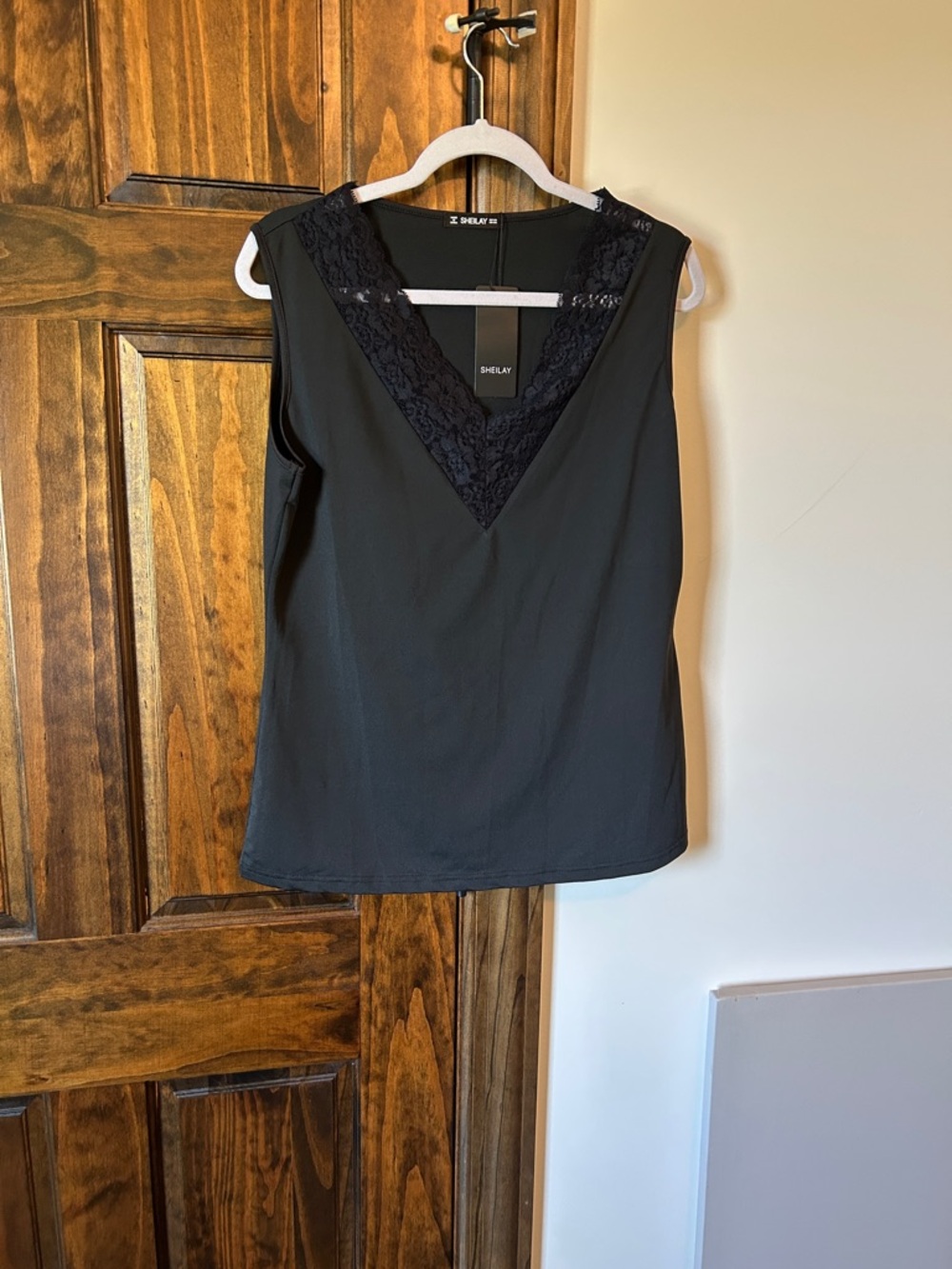 Shelby Black Lace V-Neck Camisole